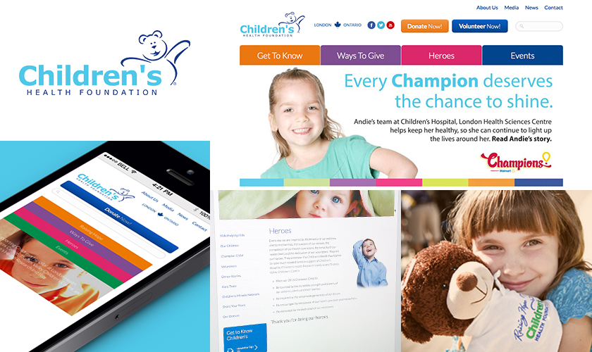 Images representing the Children's Health Foundation site
