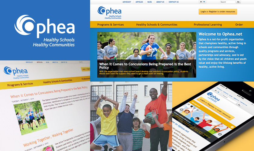 Images representing the OPHEA website